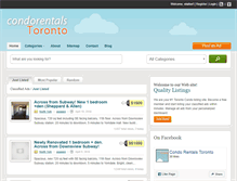 Tablet Screenshot of condorentalstoronto.com